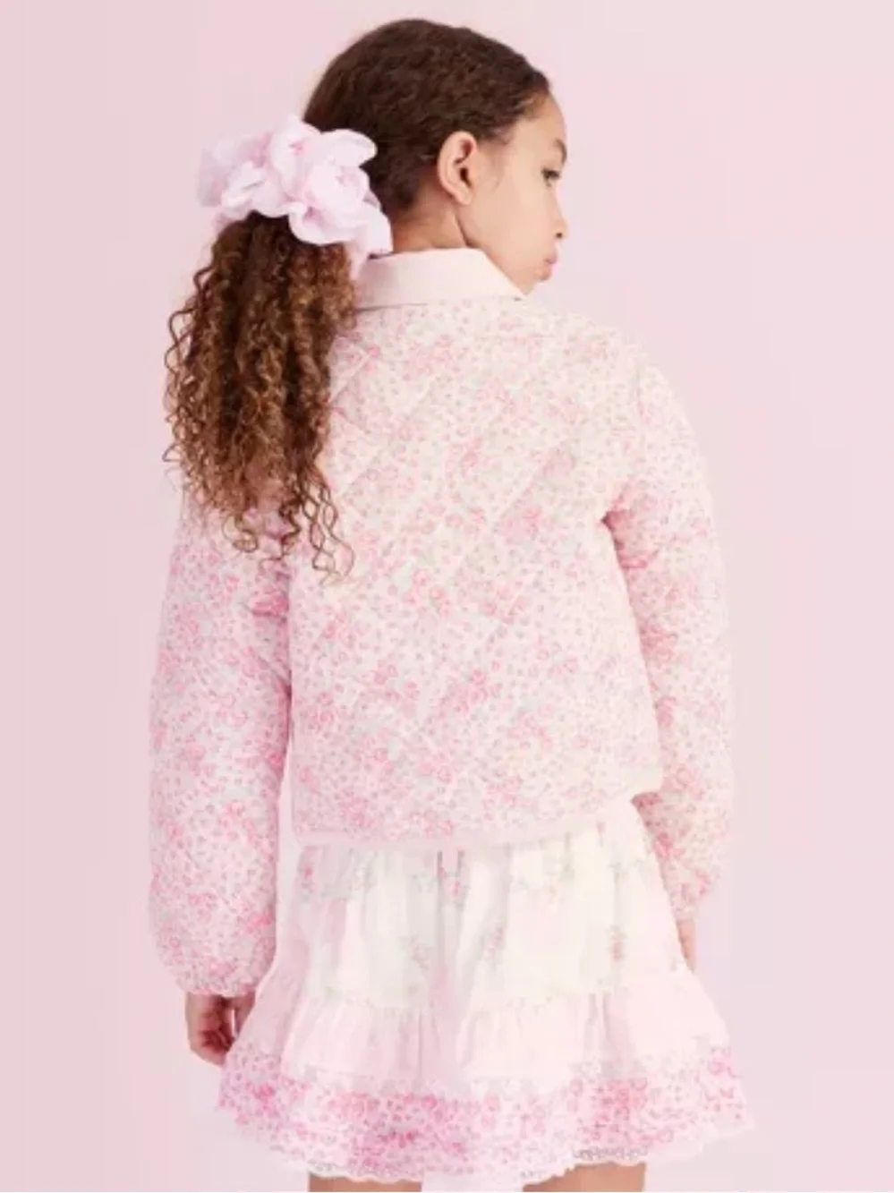NWT LoveShackFancy x Target Charlotte Roseheart Quilted Barn Jacket Pink Girls